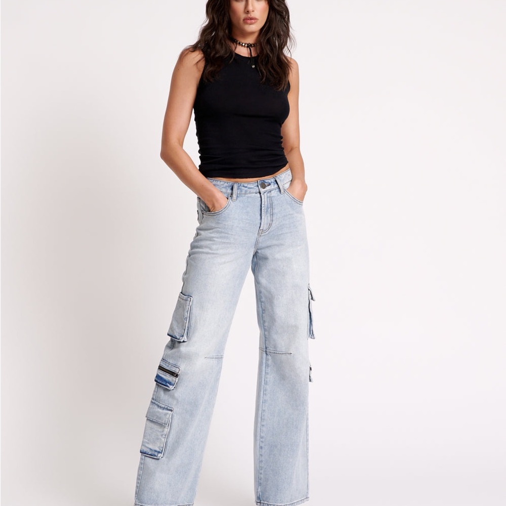 DREAM CARGO JACKSON WIDE LEG JEANS